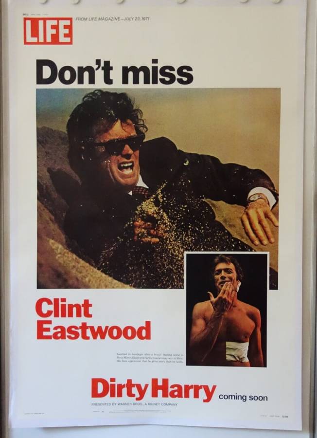 Dirty Harry original release US 40x60 Style B movie poster